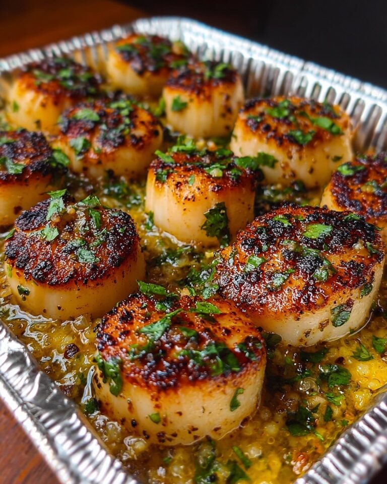 Garlic Butter Baked Scallops Recipe
