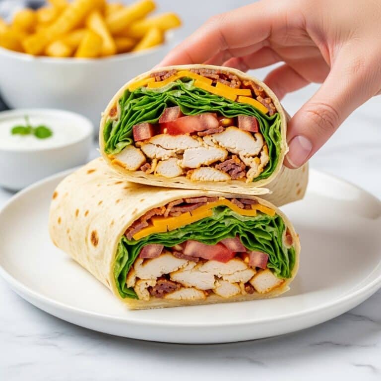 Crunchy Southwestern Chicken Wrap Recipe