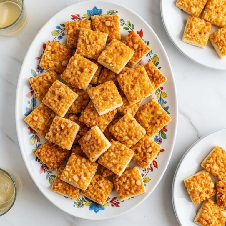 Triscuit Cheese Bites with Spicy Parmesan Topping Recipe