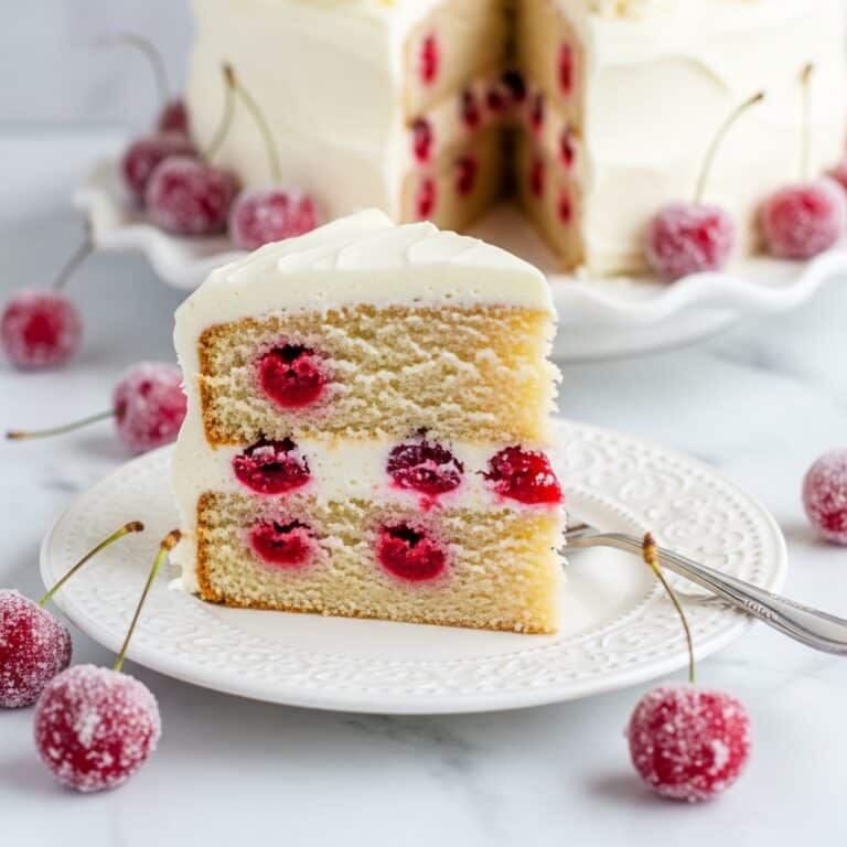 Sparkling Cranberry White Chocolate Cake Recipe