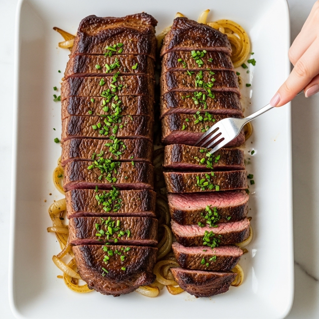 Garlic Herb Butter Steak in Oven Recipe