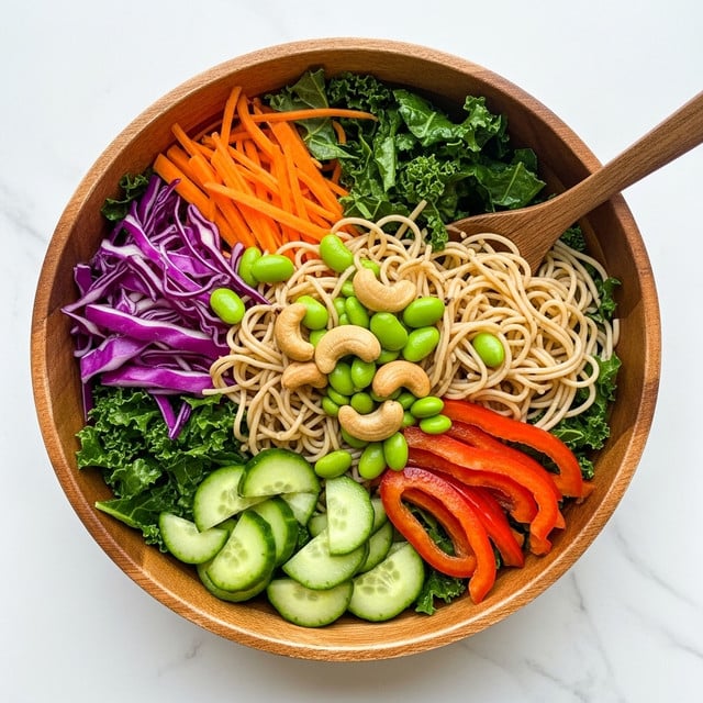Rainbow Noodles with Tangy Asian Dressing Recipe
