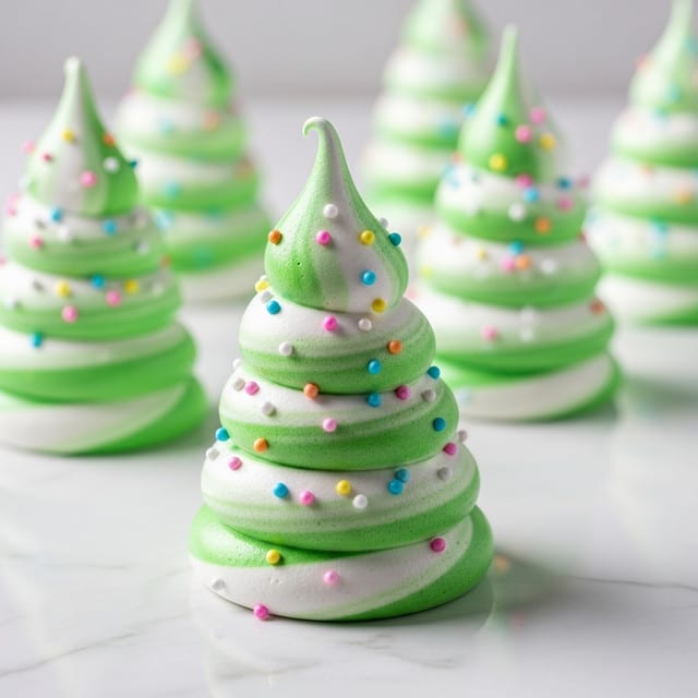 Christmas Tree Meringues Recipe