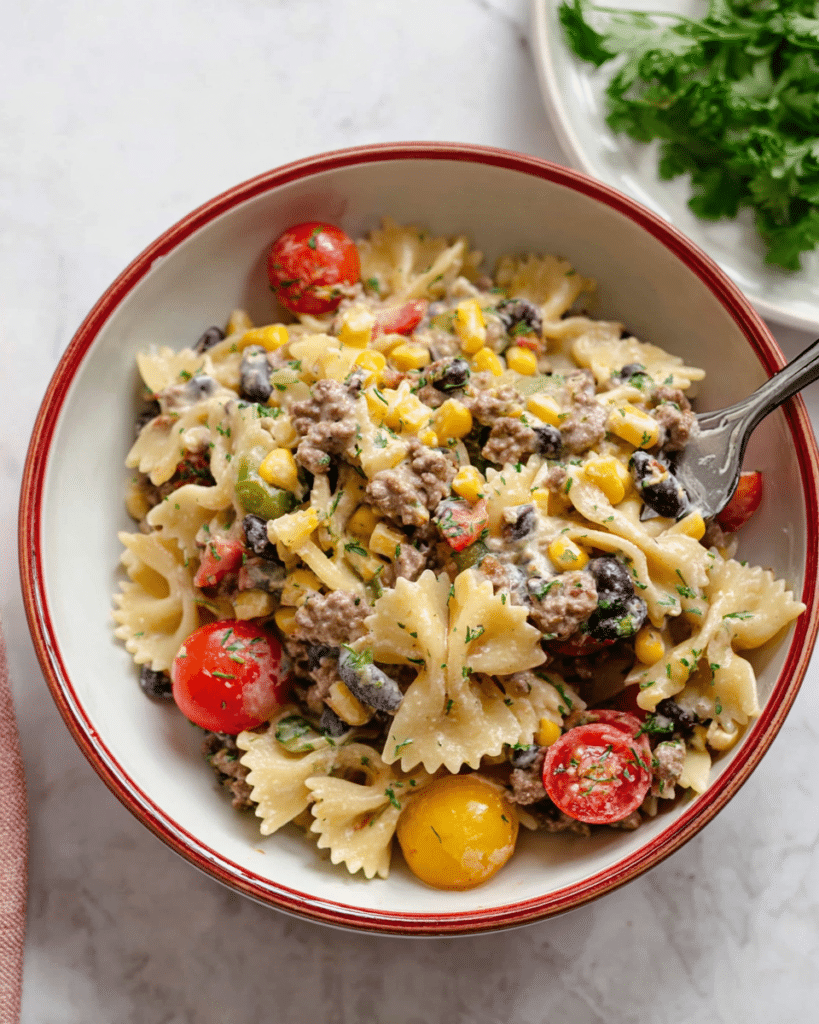 Cowboy Caviar Pasta Salad Recipe