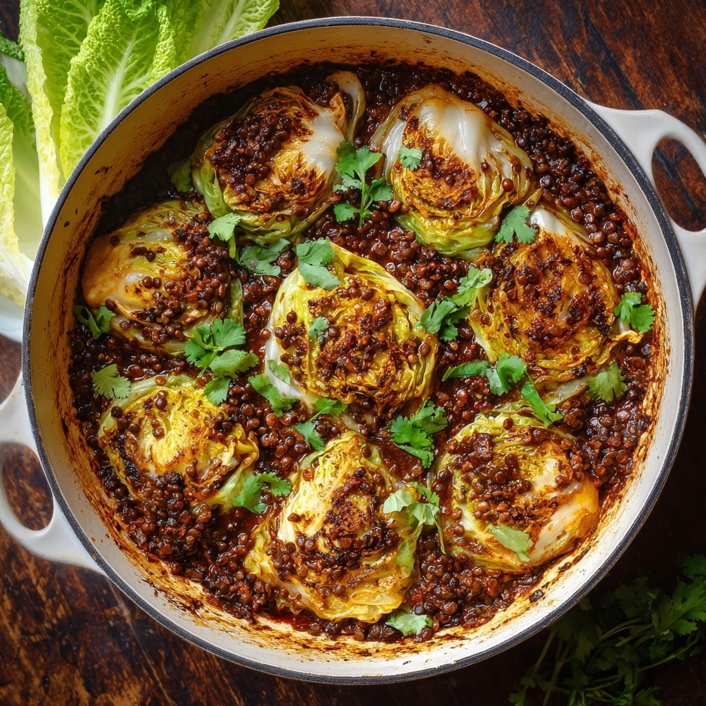 Braised Cabbage & Lentils with Coconut Curry Recipe