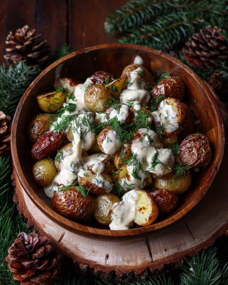 Creamy Mustard Roasted Potatoes Recipe