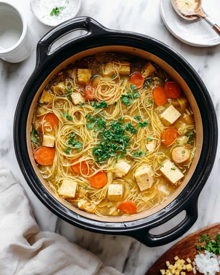 Garlic Ginger Soup with Noodles Recipe