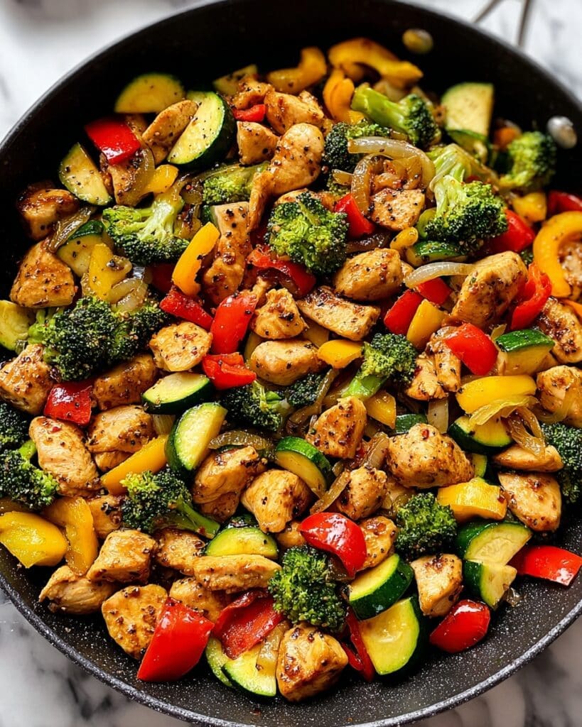 Healthy Chicken and Vegetables Skillet Recipe