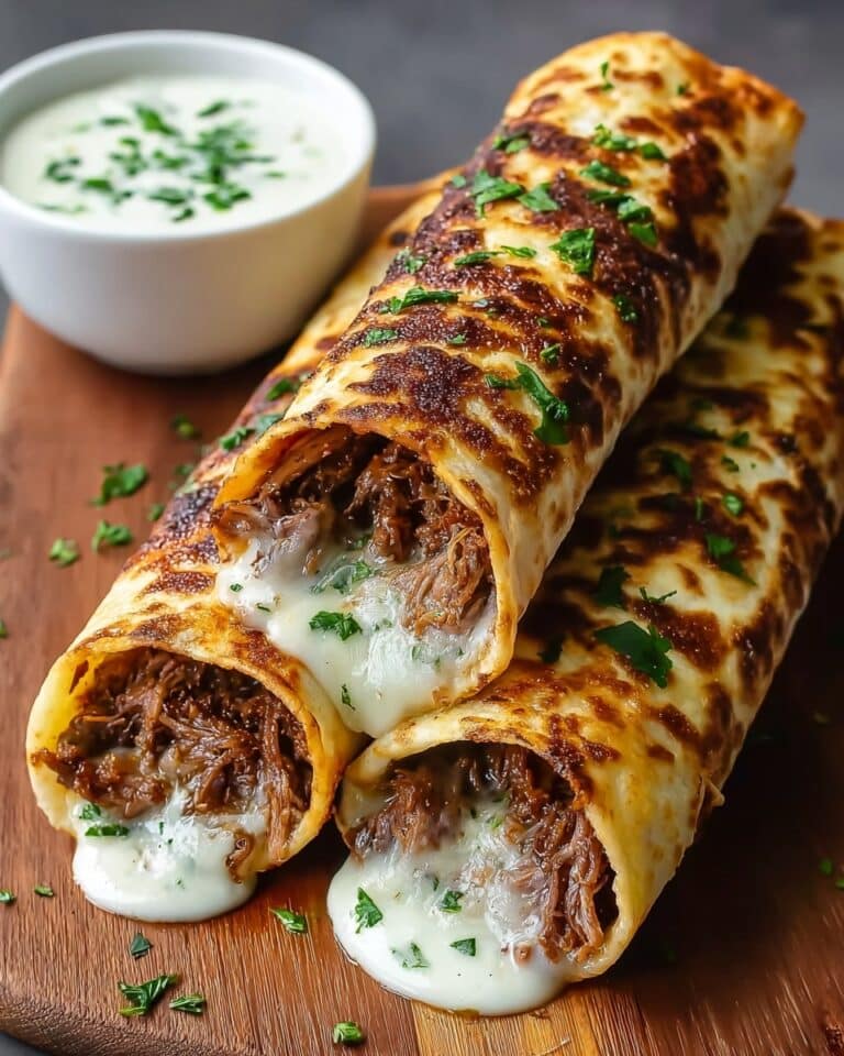 French Dip Tortilla Roll-Ups Recipe