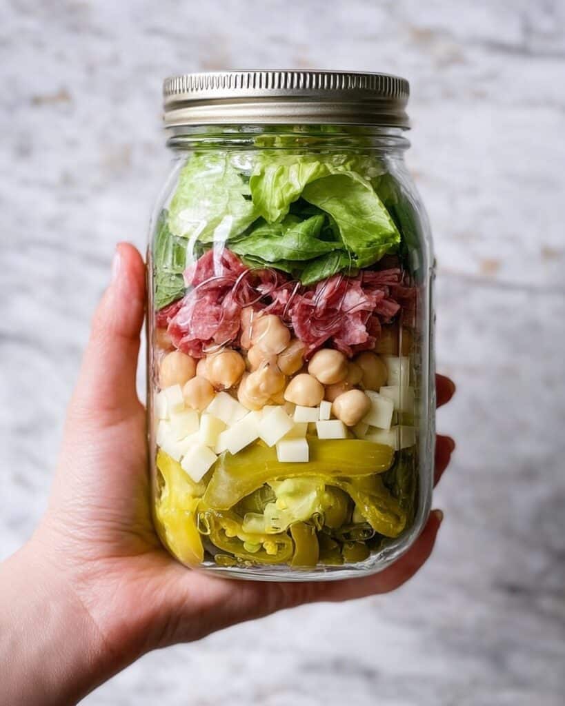 Viral TikTok Grinder Salad with Italian Antipasti Recipe