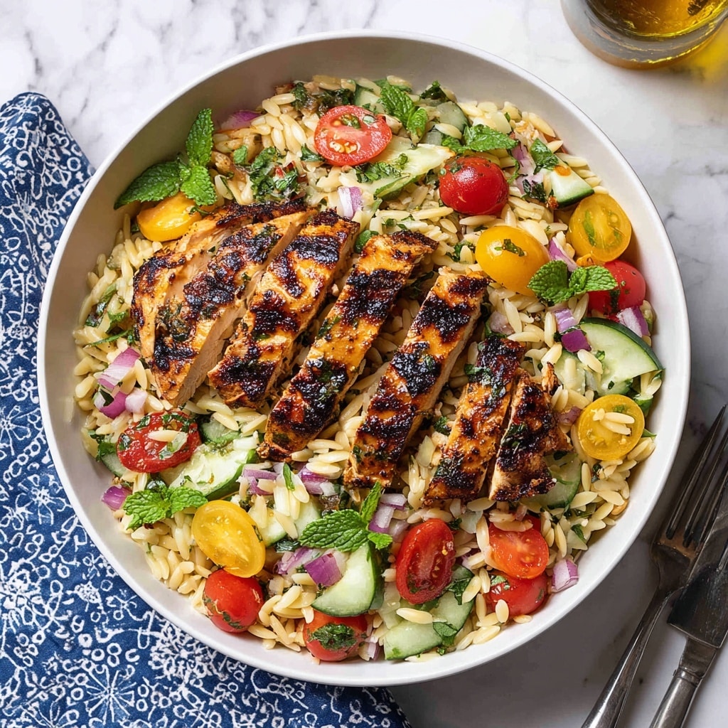Mediterranean Chicken Orzo Recipe for a Healthy Dinner Recipe