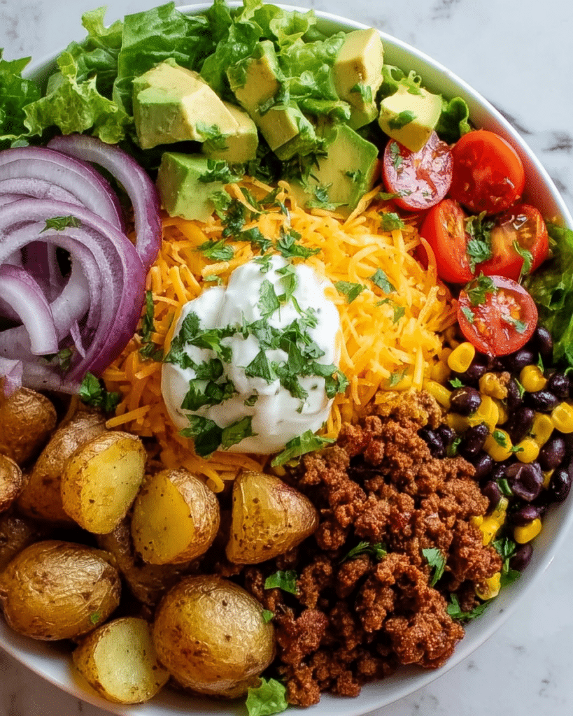 Loaded Potato Taco Bowl Recipe