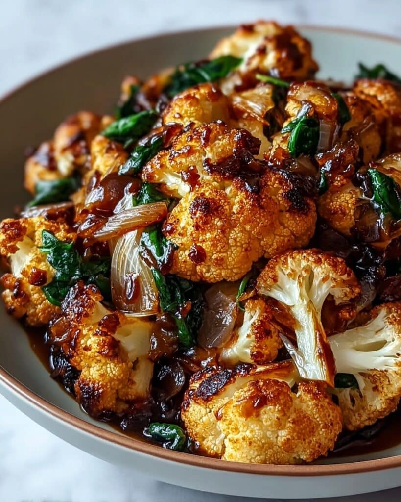 Honey Curry Roasted Cauliflower Recipe