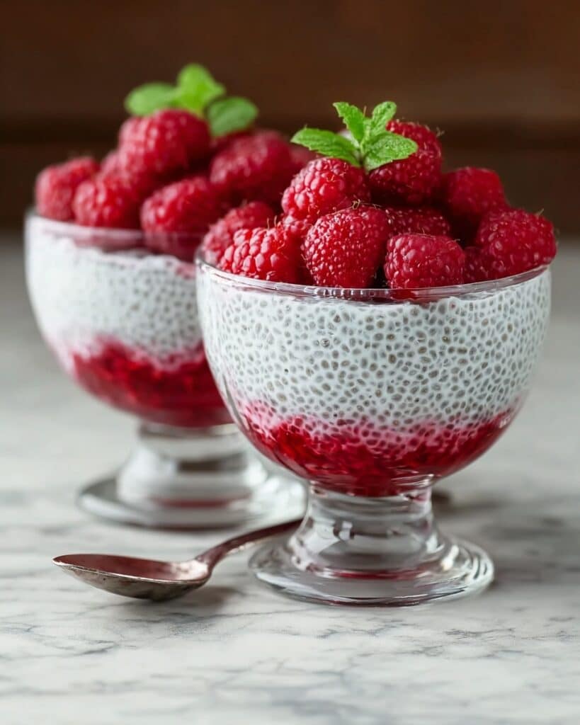 Vanilla Raspberry Chia Pudding Recipe