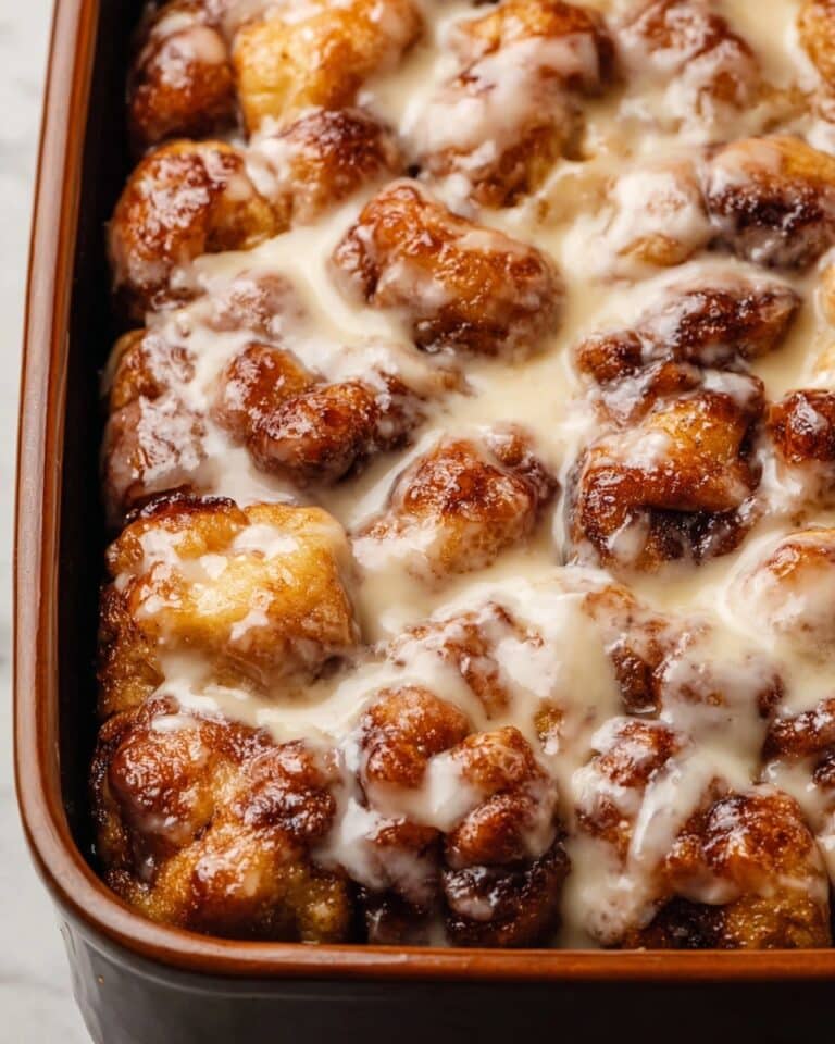 Cinnamon Brown Butter Focaccia with Vanilla Icing Recipe