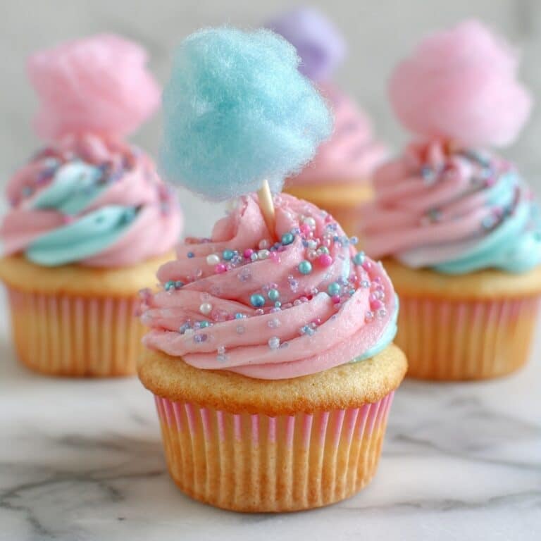 The Best Cotton Candy Cupcakes Recipe