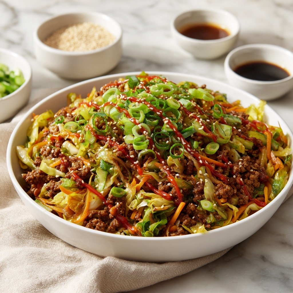 30-Minute Ground Beef and Cabbage Stir Fry Recipe