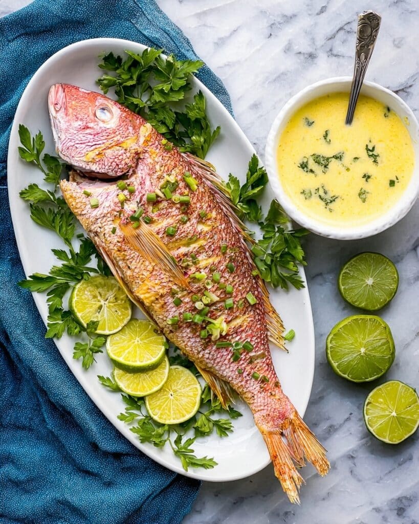 Caribbean Grilled Snapper with Garlic Aioli Recipe