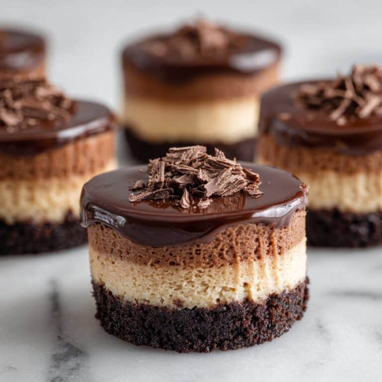 Triple Chocolate Mini Cheesecakes Recipe