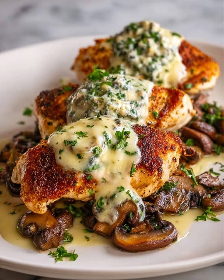 Butter Mushroom Stuffed Chicken for a Cozy Dinner Recipe