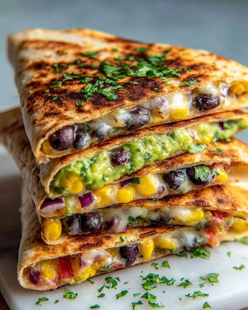 Quesadillas with Black Beans and Avocado Recipe