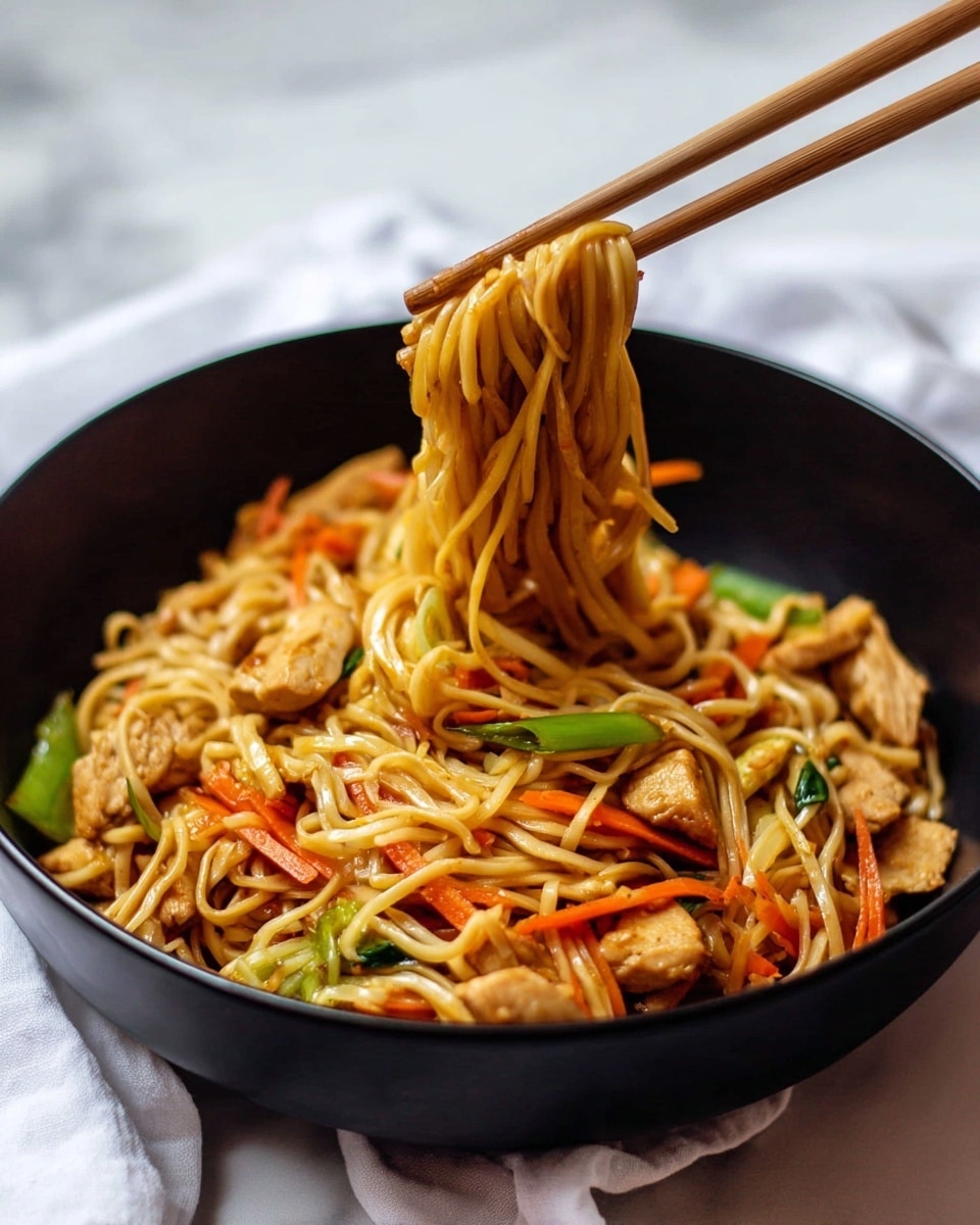 Chicken Chow Mein with the Best Chow Mein Sauce Recipe