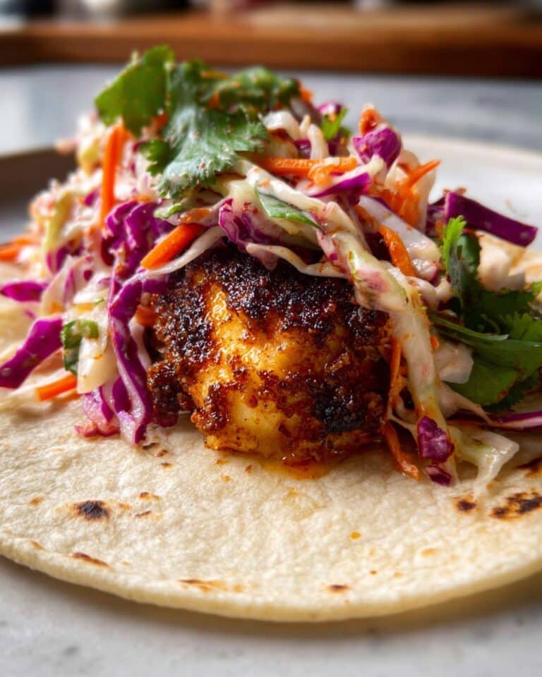 Awesome Grilled Fish Tacos with Chipotle Slaw Recipe