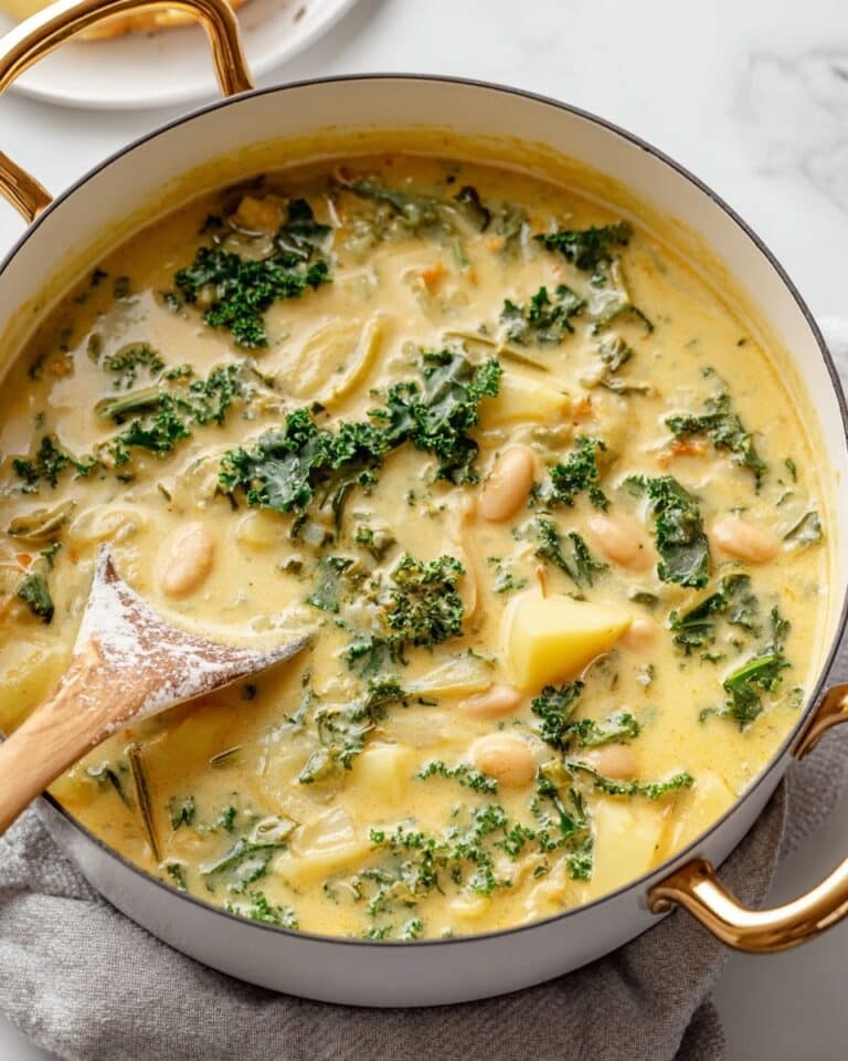 Vegan Zuppa Toscana with Mushrooms, Kale, and Cashew Cream Recipe