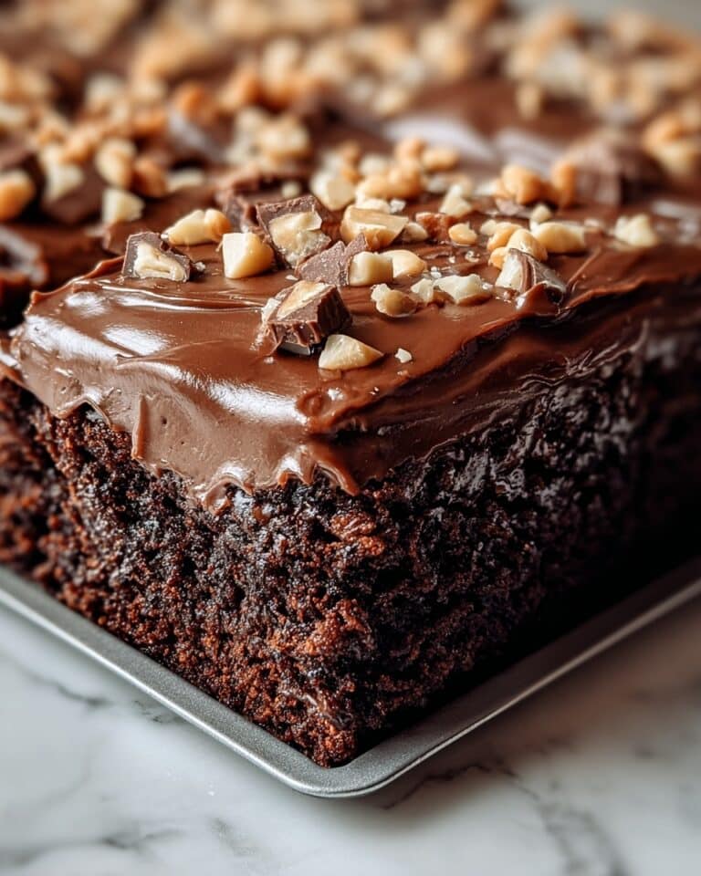 Easy Texas Turtle Sheet Cake Recipe