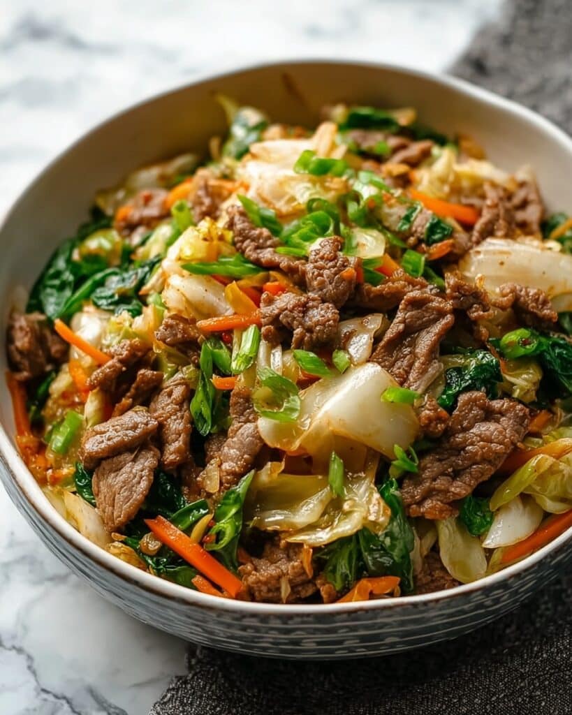 Keto Beef and Cabbage Stir-Fry Recipe