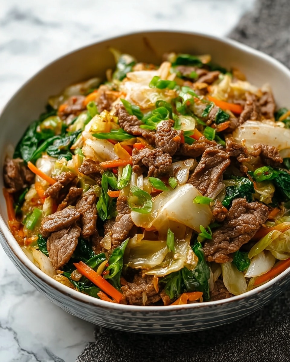 Keto Beef and Cabbage Stir-Fry Recipe
