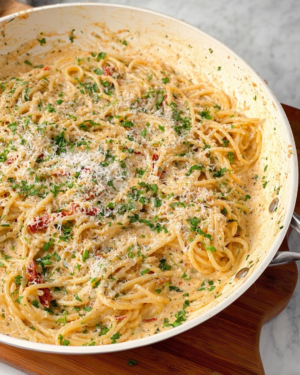One Pan Creamy Sun-Dried Tomato Pasta Recipe