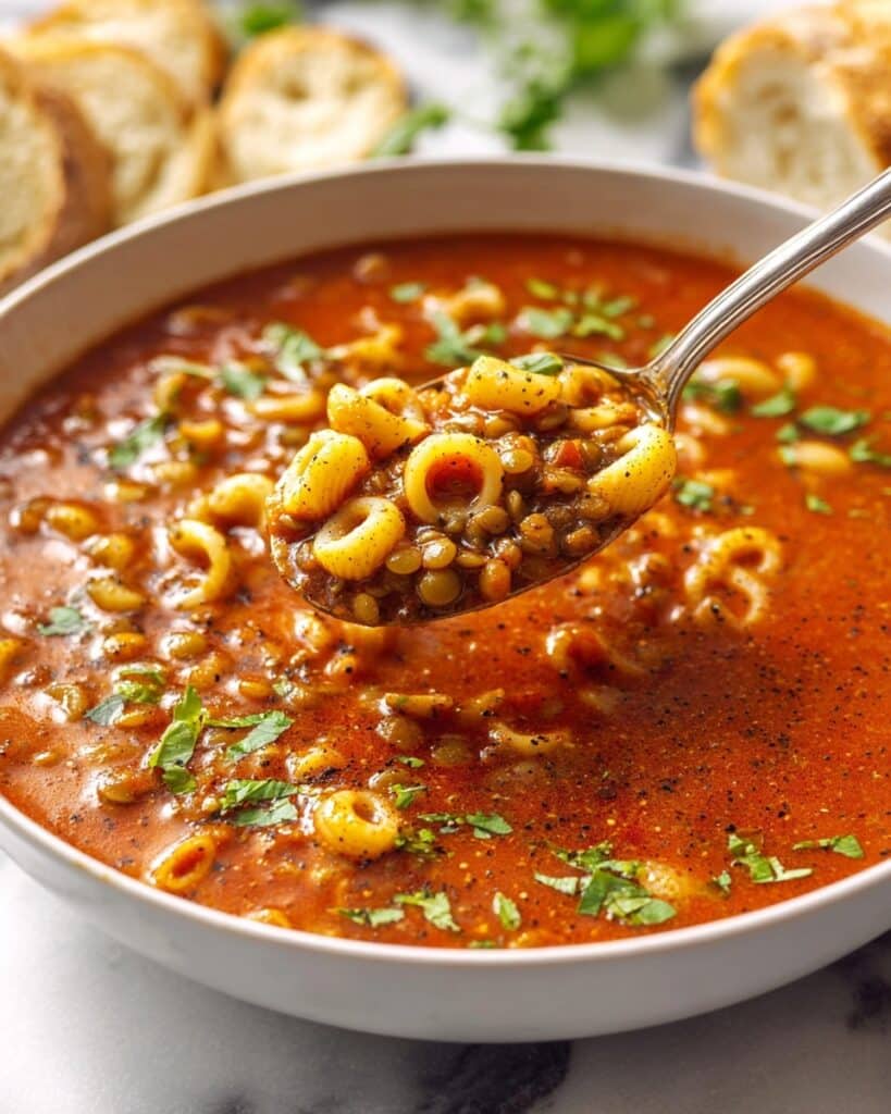 Easy Lentil Noodle Soup (One Pot, 30 Minutes) Recipe