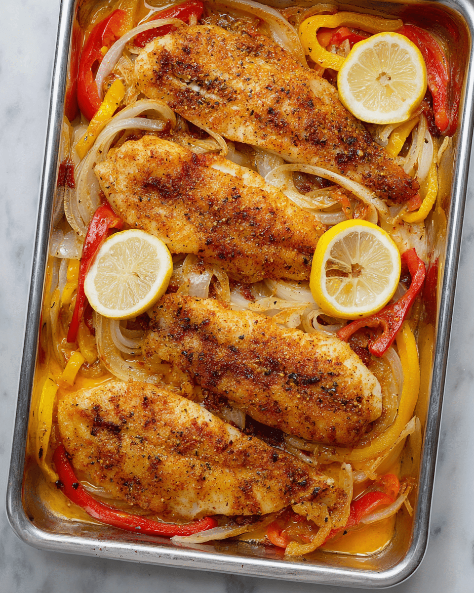 Baked Tilapia in Lemon Garlic Sauce Recipe