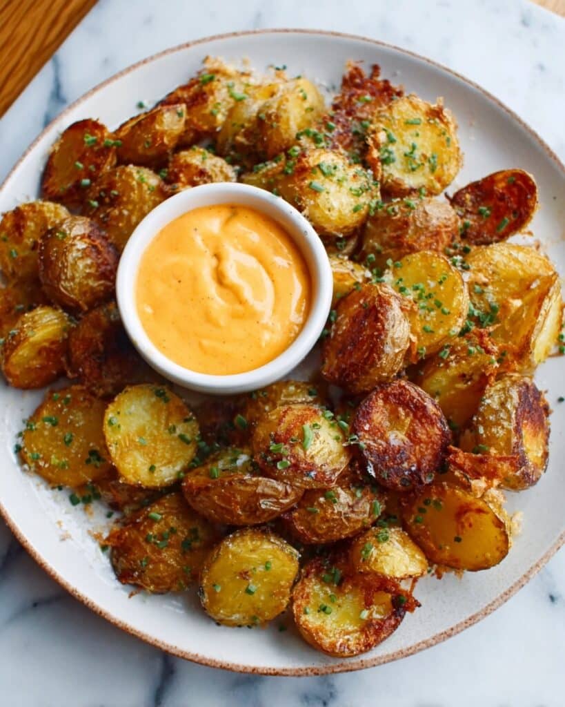 Garlic Butter Parmesan Roasted Potatoes Recipe