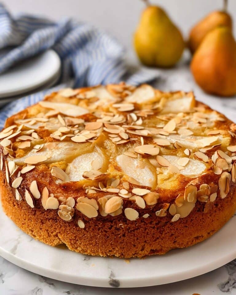 Pear Almond Cake Recipe