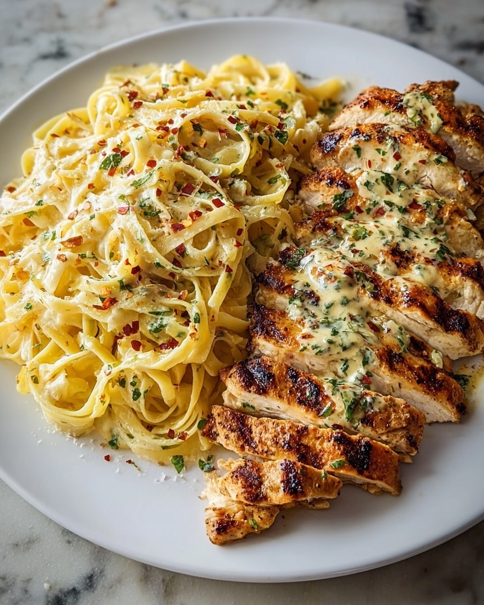 Garlic Parmesan Chicken Spaghetti in Spicy Cajun Cream Sauce Recipe