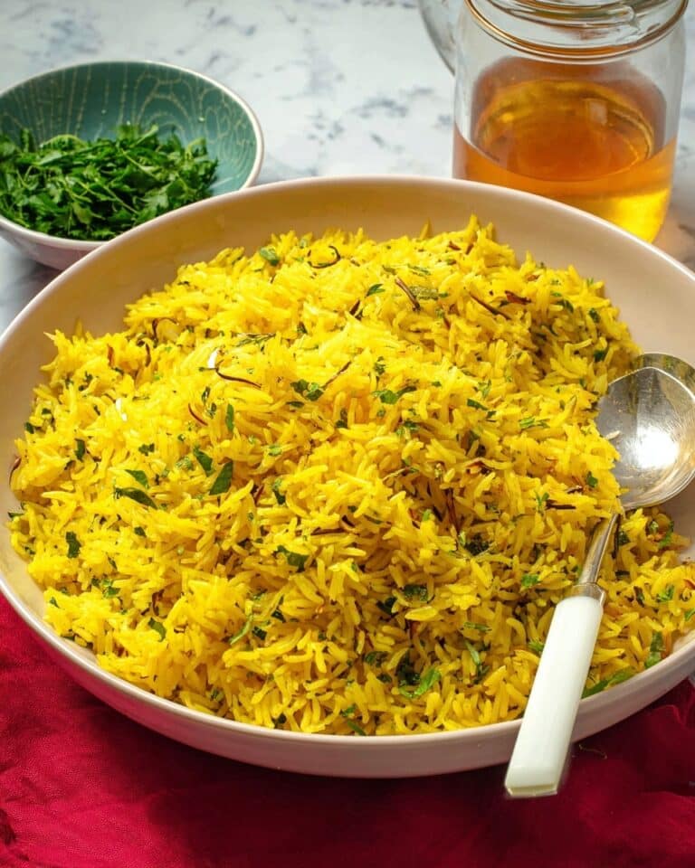 Turmeric Rice with Fresh Cilantro Recipe