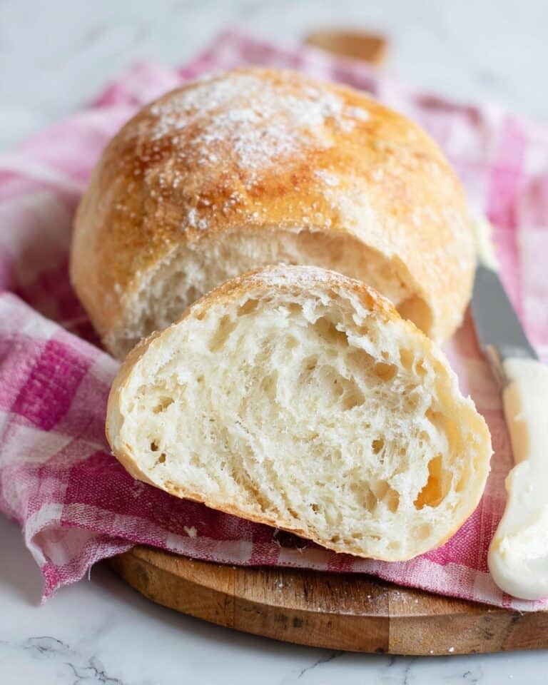 5-Ingredient Crusty Panini Bread (No Knead) Recipe