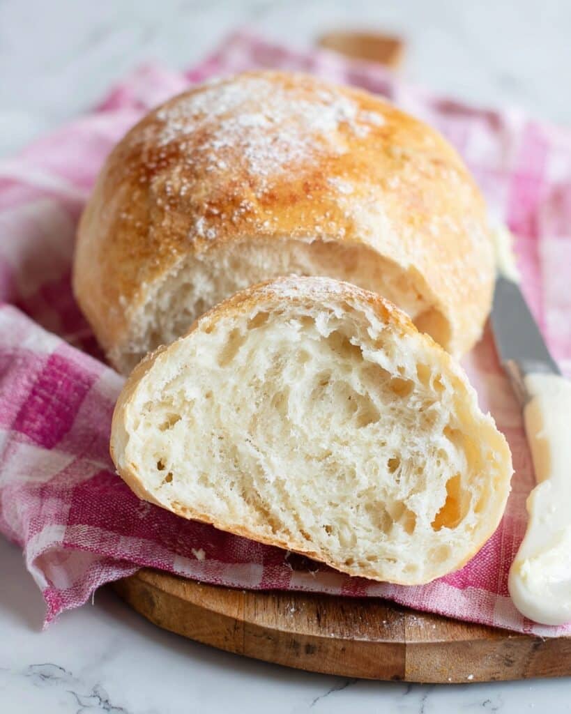 5-Ingredient Crusty Panini Bread (No Knead) Recipe