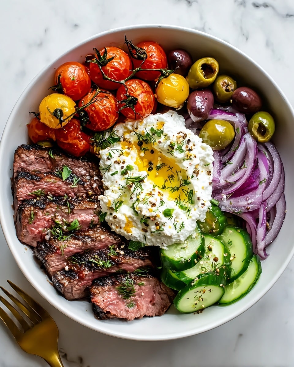 Mediterranean Steak Bowl Recipe