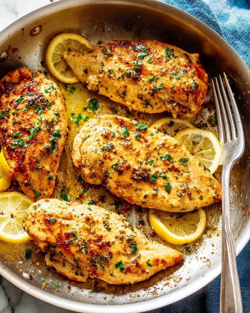 Lemon Pepper Chicken with Lemon Butter Sauce Recipe