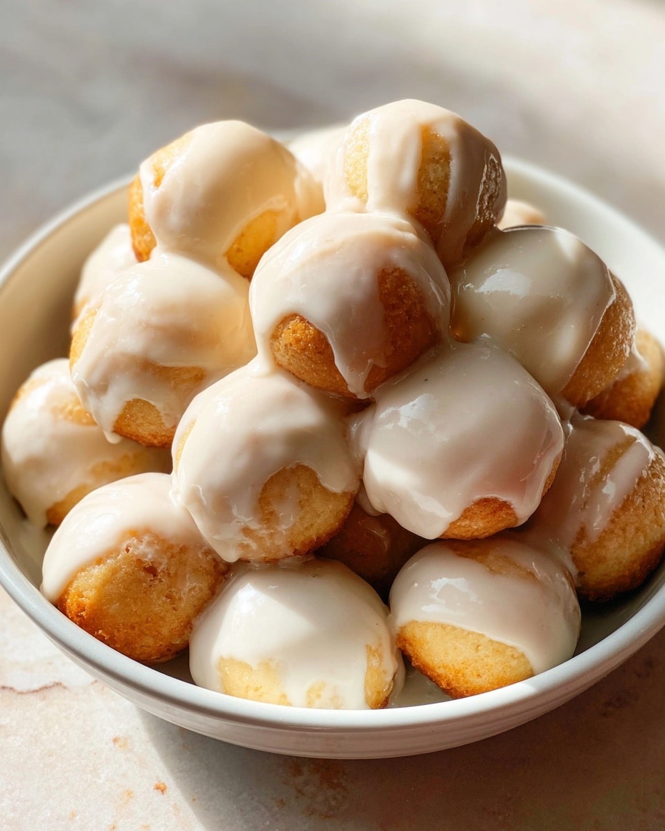 A stack of six glazed donuts sits on a white plate, each donut showing a golden brown base with a shiny, smooth glaze dripping down the sides. The glaze layer is thick and creamy white, covering the tops of each donut unevenly, creating a glossy texture that reflects light. The donuts have a soft, slightly textured dough surface beneath the glaze, with a few small air holes visible, showing their light and fluffy inside. The stack is slightly leaning, with the donuts close together and overlapping. The white marbled surface in the background complements the warm, inviting colors of the glazed donuts. photo taken with an iphone --ar 4:5 --v 7