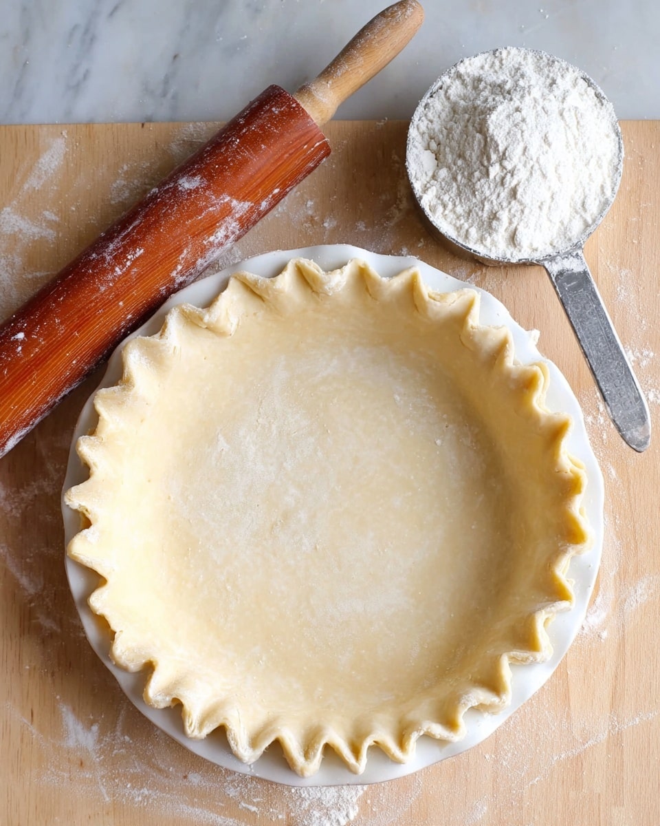 A white pie dish filled with dark purple blackberry filling sprinkled with white sugar on top. The pie has a light beige lattice crust partially covering the berries, with thick dough strips woven loosely over the top. Some dough strips hang over the edge of the dish. The scene is set on a white marbled surface with a metal pizza cutter with a wooden handle placed on the right side of the pie. photo taken with an iphone --ar 4:5 --v 7