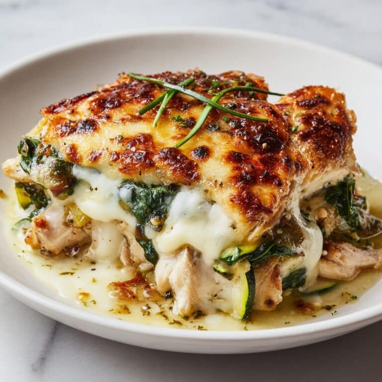 High Protein Chicken Zucchini Bake Recipe