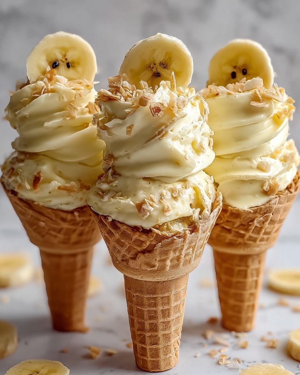 Banana Pudding Cheesecake Cones Recipe