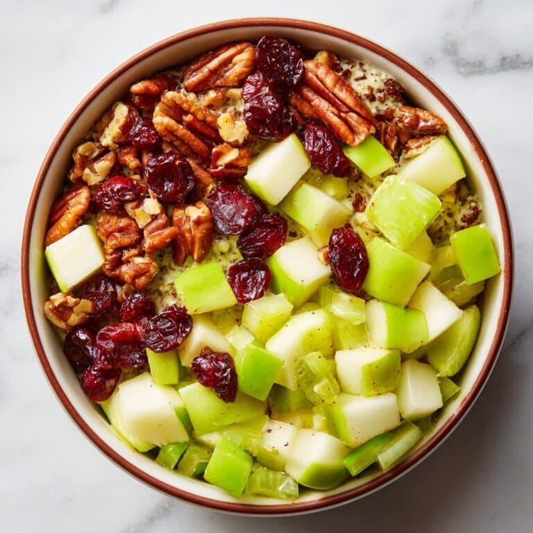 Crisp Honeycrisp Apple Salad with Cranberries, Pecans, and a Creamy Brown Sugar Dressing Recipe
