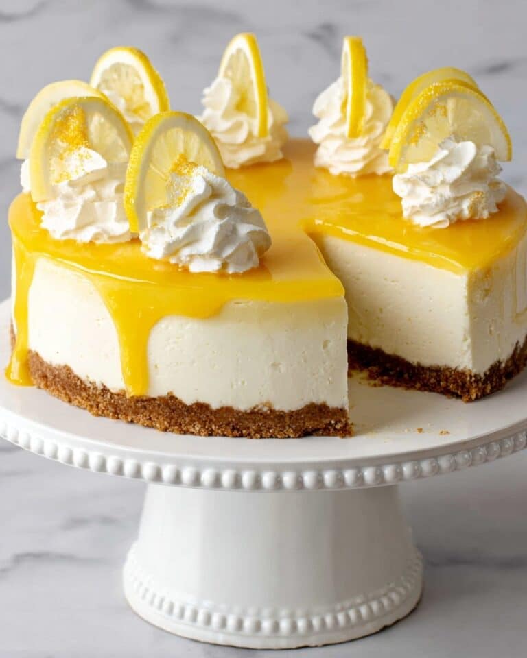 No-Bake Lemon Vanilla Cheesecake Recipe