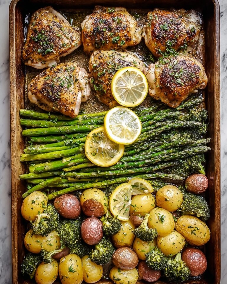 Sheet Pan Garlic Butter Chicken and Veggies Recipe