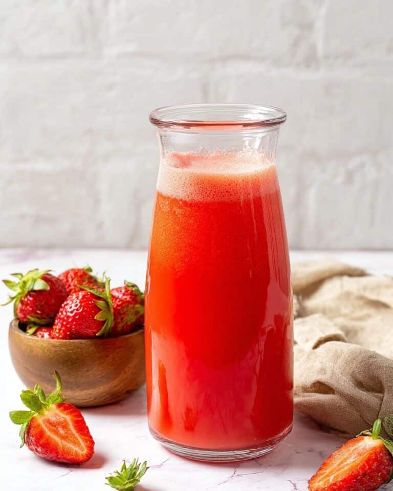 Strawberry Punch (Sparkling, Refreshing, 3 Ingredients!) Recipe